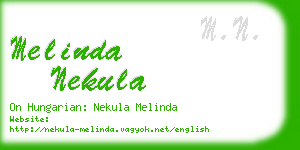 melinda nekula business card